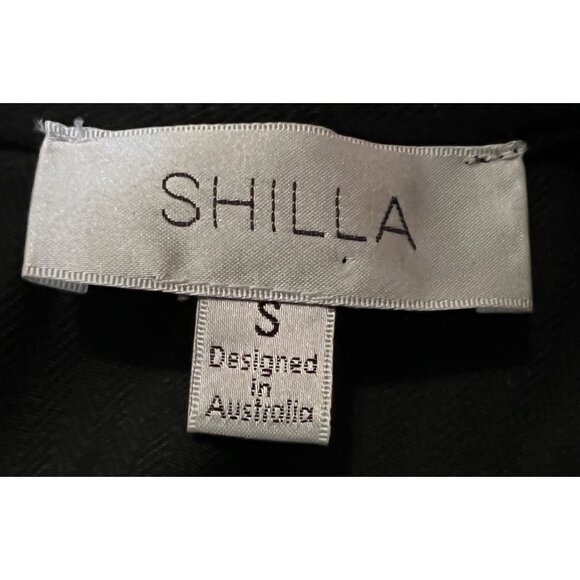 Shilla The Label Allure Frill Black Dress Sz Small Womens Ruffle Long Sleeve Min - Picture 5 of 14